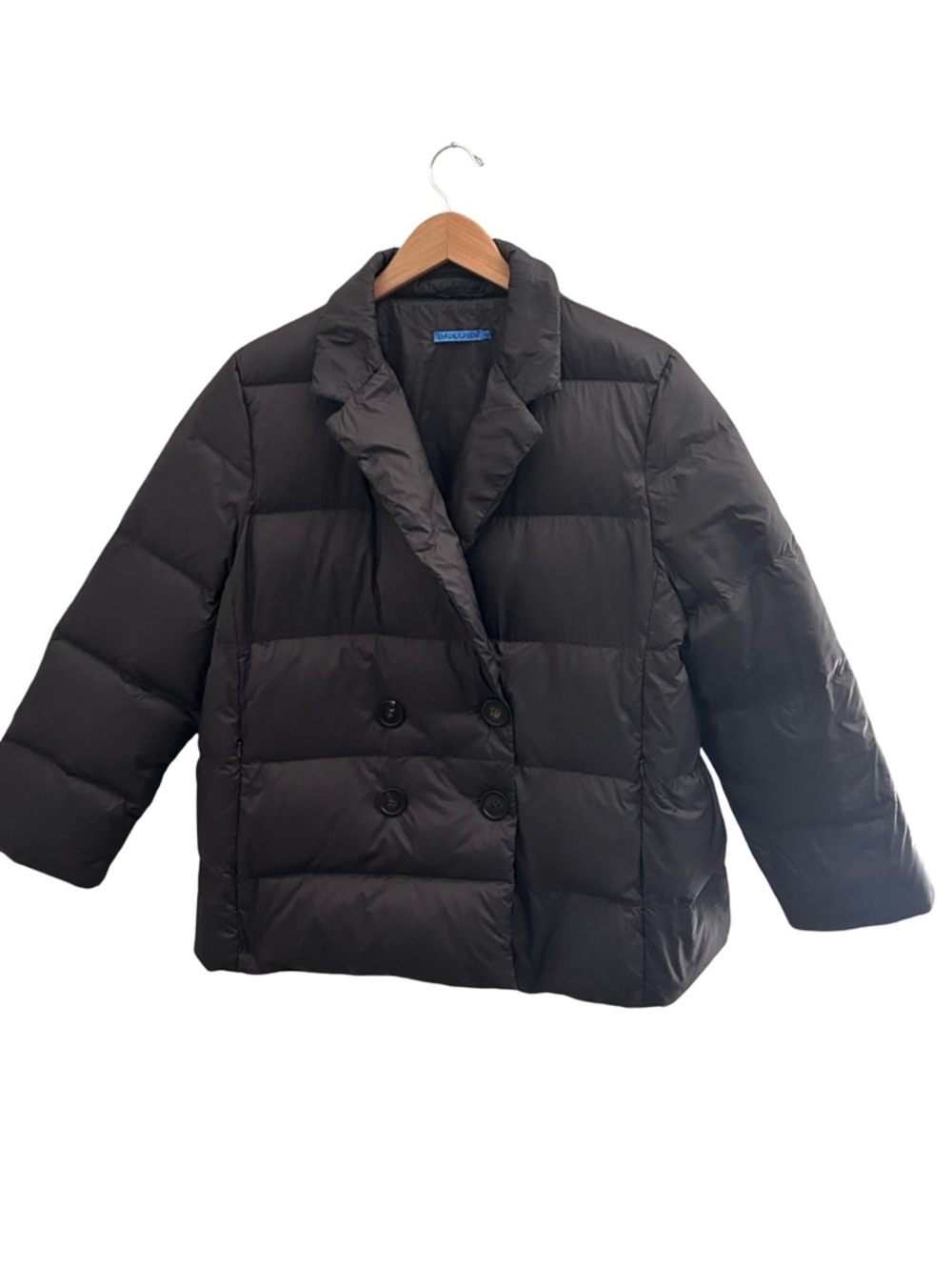 J.Mclaughlin Baron Goose Down Puffer Jacket Chocolate Brown Size XL - Picture 3 of 9